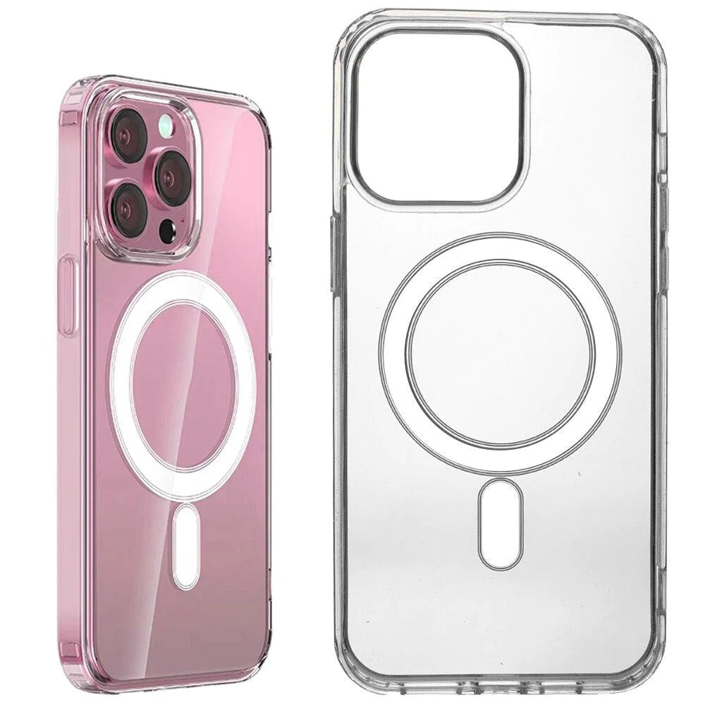 Magnetic Premium Case for iPhone 15 Pro Clear 