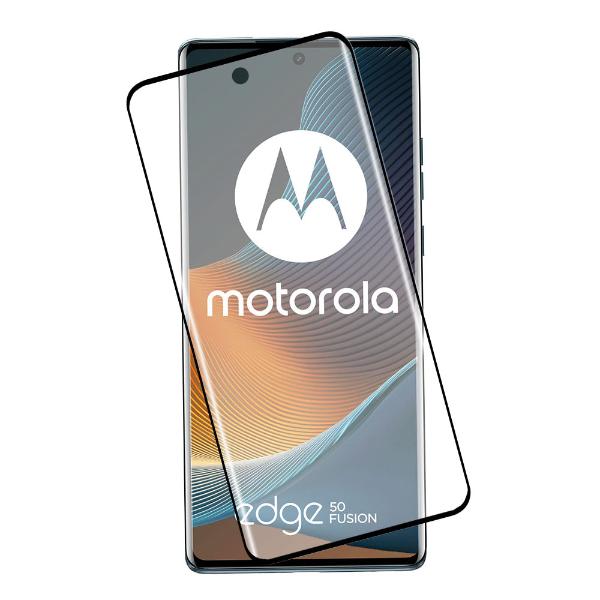 IDOL 1991 Tempered Glass Motorola Edge 50 Fusion 6.7" 9H 0.30mm 3D Edge Glue Semi Curved Finger Unlock Full Glue Black