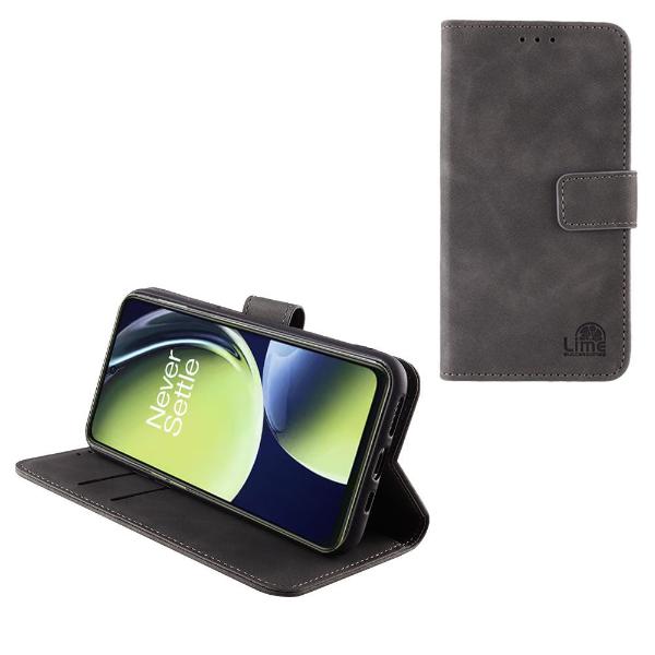 Lime Quality Book Cover For Realme 9 G / 9 Pro G 6.6" Gray