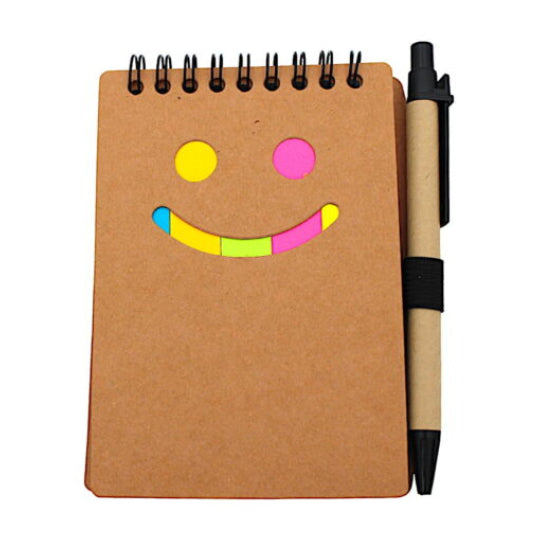 Notepad 9x13cm 70Φ with Pen + Note Stickers + Bookmarks Jx005