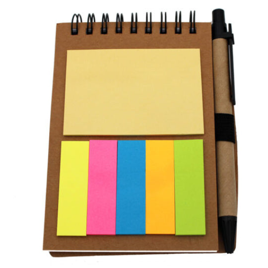 Notepad 9x13cm 70Φ with Pen + Note Stickers + Bookmarks Jx005