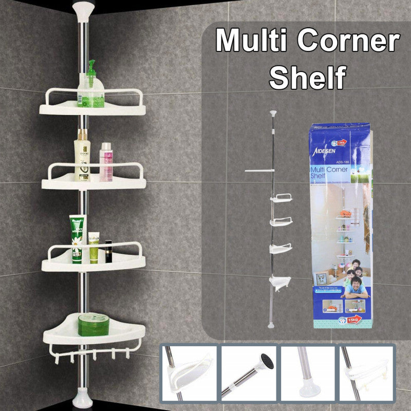 Multi Corner Shelf - 4Layers With Hanging Freely, 320CM