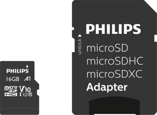 Philips Ultra Speed microSDHC 16GB Class 10 U1 UHS-I + Adapter