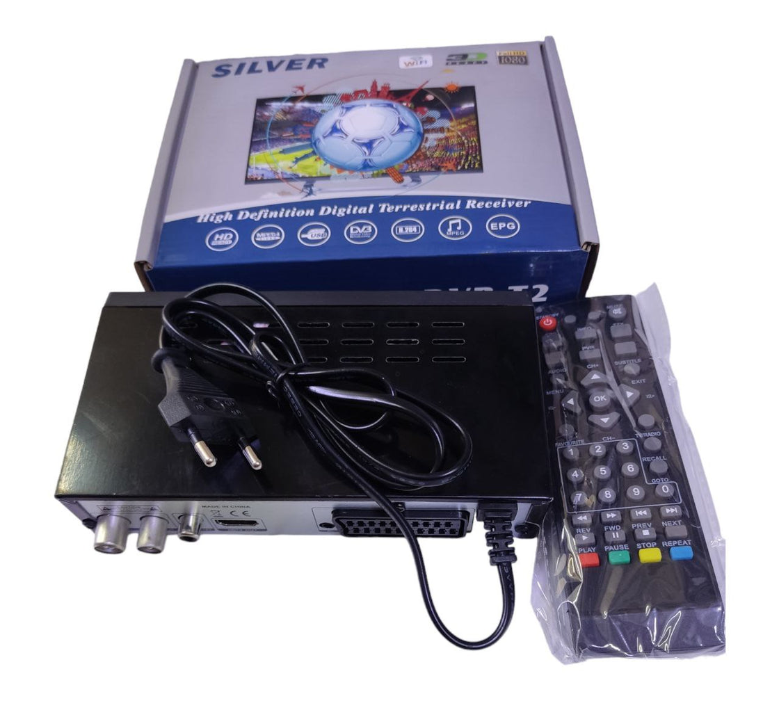 DVB-T2-HD H.264 SILVER DECODER High Definition Digital Terrestrial Recever