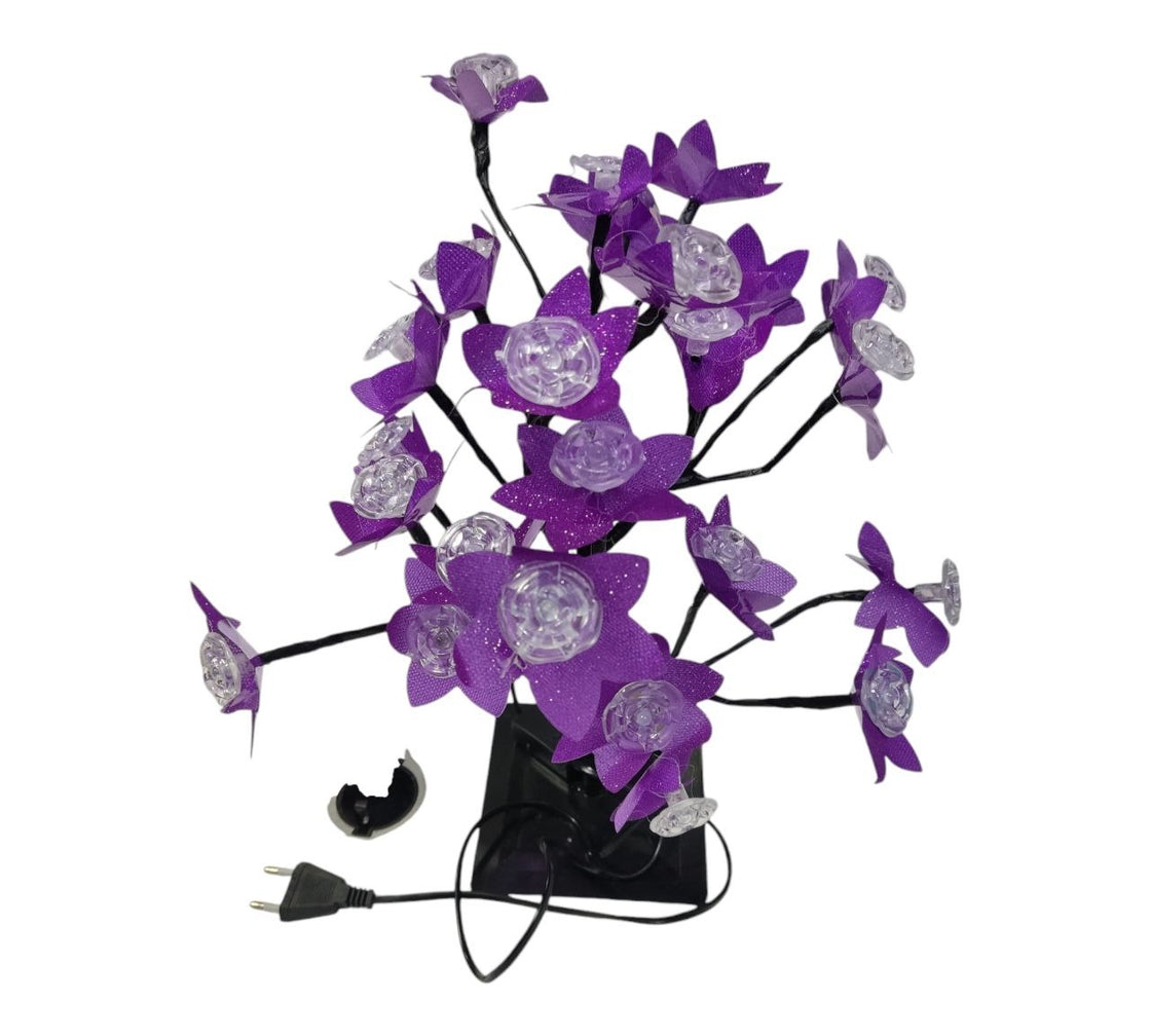 Decorative illuminated cherry tree with Led lights Multicolor 40cm high (purple)