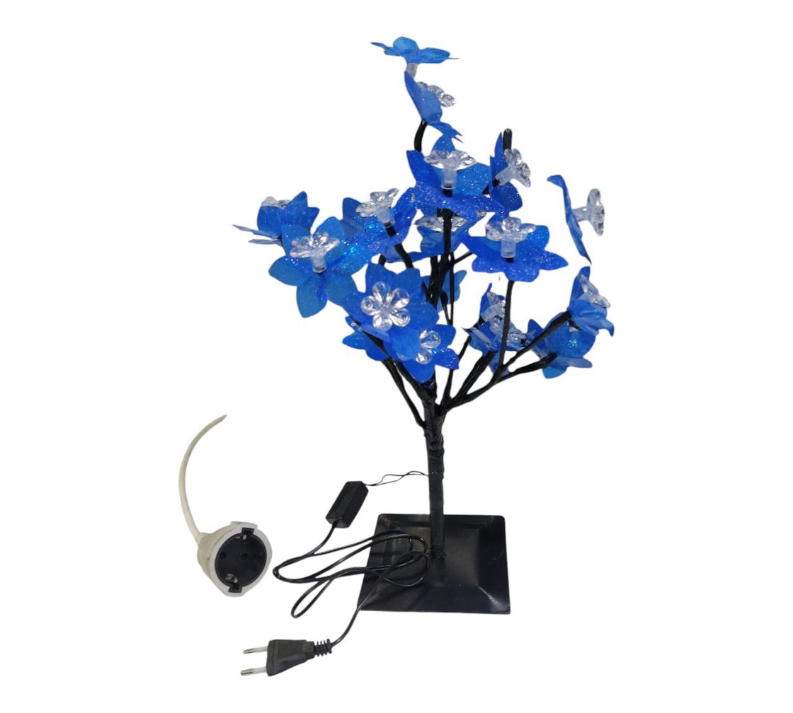 Decorative illuminated cherry tree with Led lights Multicolor 40cm high (Blue)