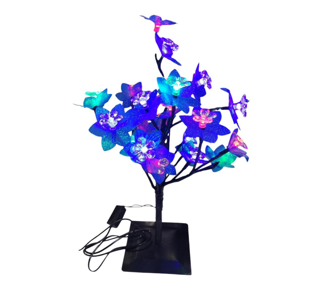 Decorative illuminated cherry tree with Led lights Multicolor 40cm high (Blue)