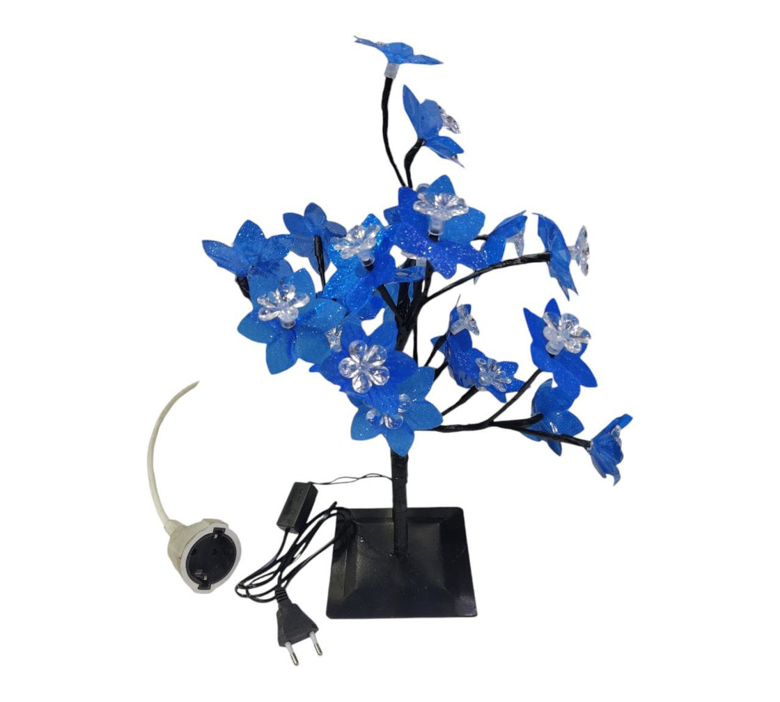 Decorative illuminated cherry tree with Led lights Multicolor 40cm high (Blue)
