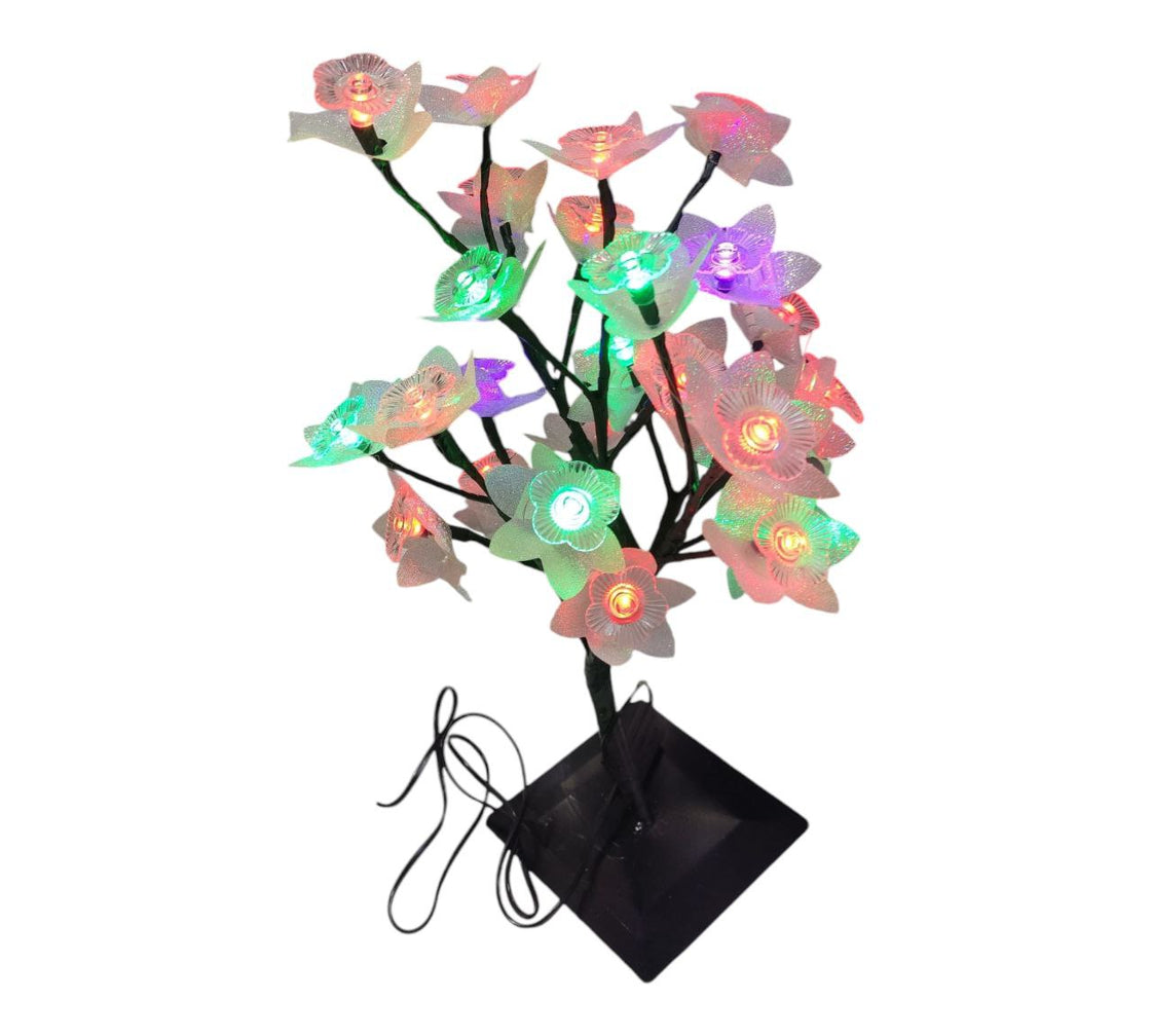 Decorative illuminated cherry tree with Led lights Multicolor 40cm high (White)