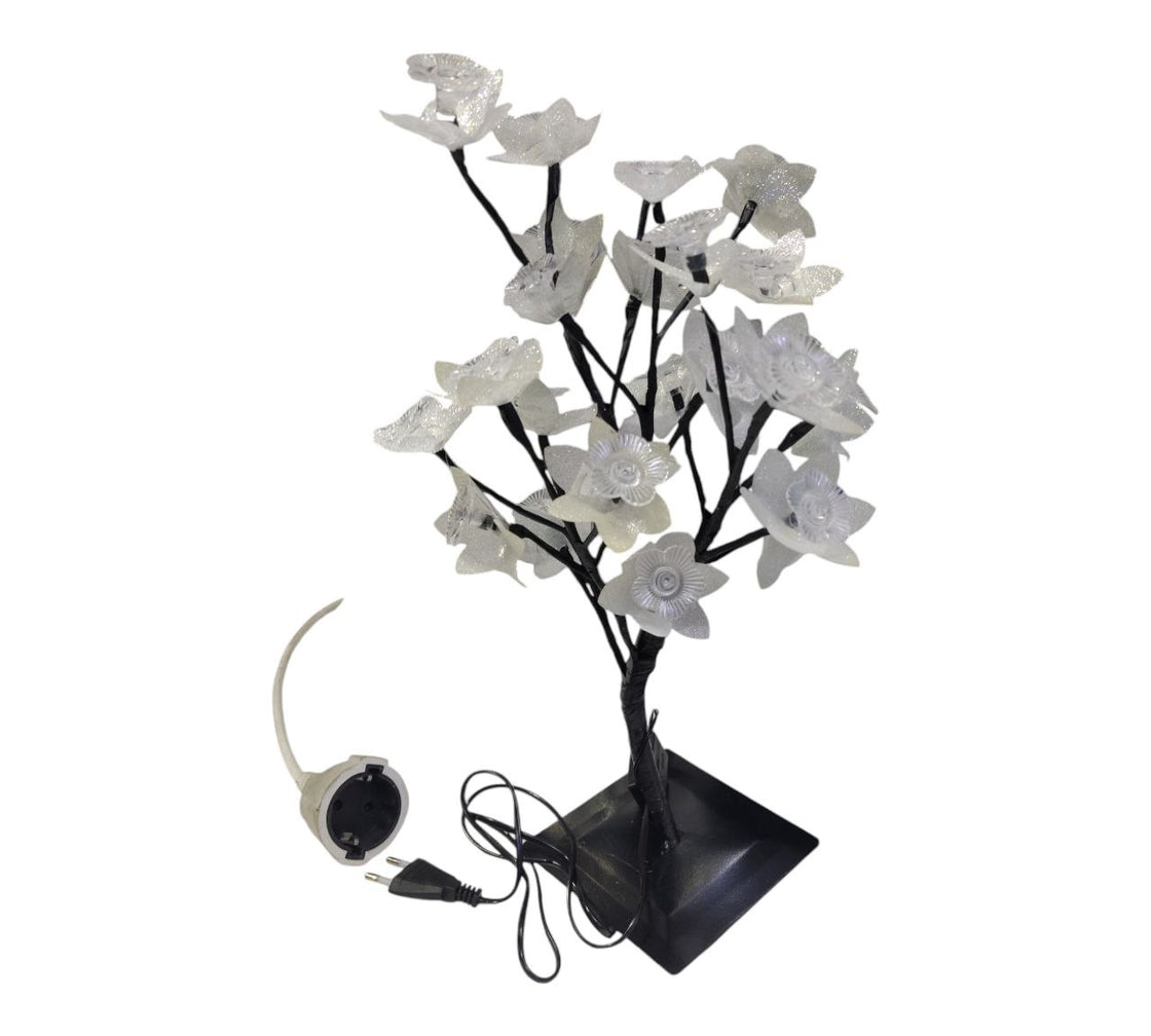 Decorative illuminated cherry tree with Led lights Multicolor 40cm high (White)