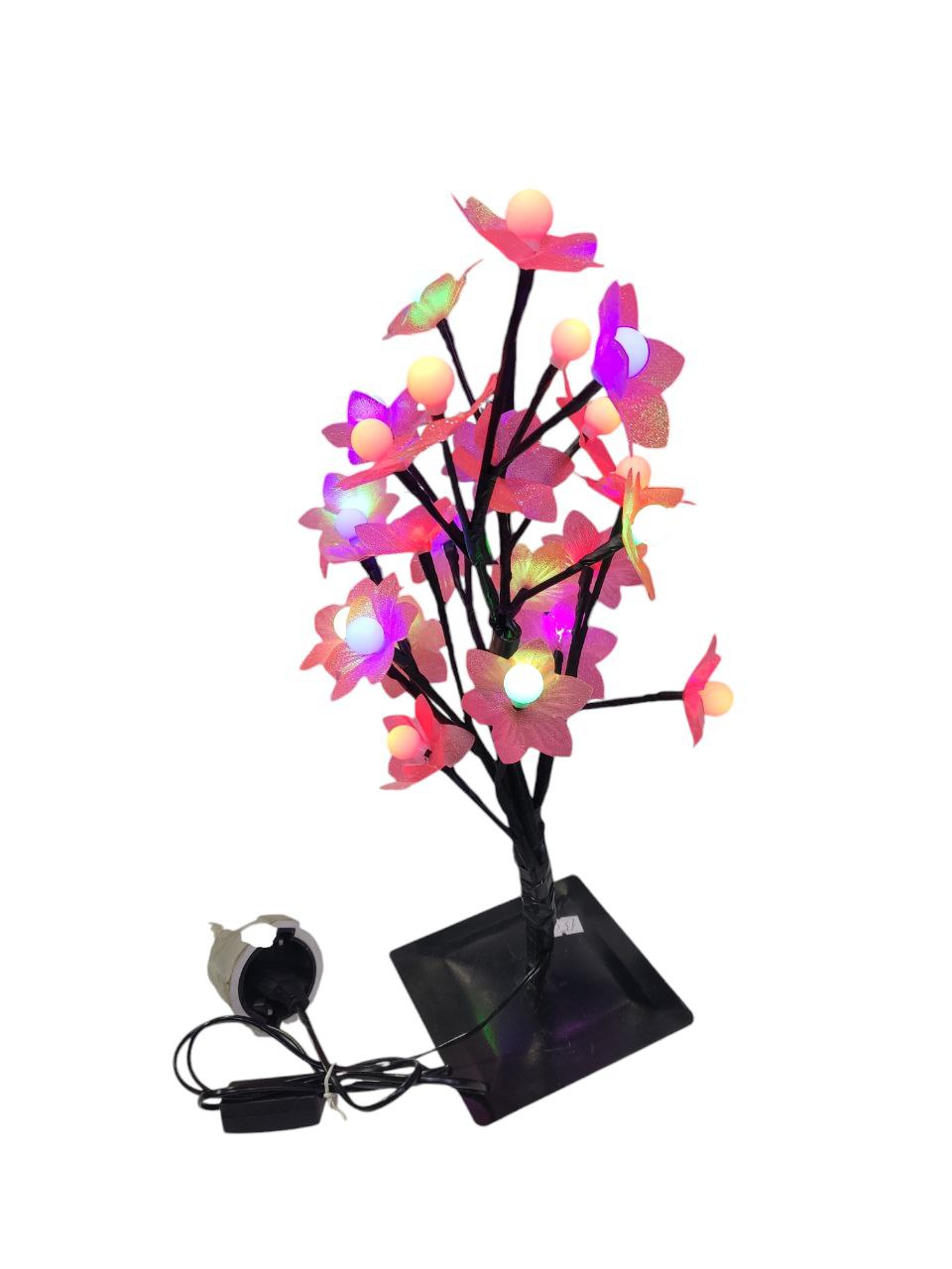 Decorative illuminated cherry tree with Led lights Multicolor 40cm high (Rose)
