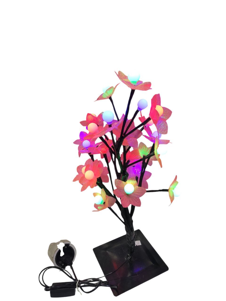 Decorative illuminated cherry tree with Led lights Multicolor 40cm high (Rose)