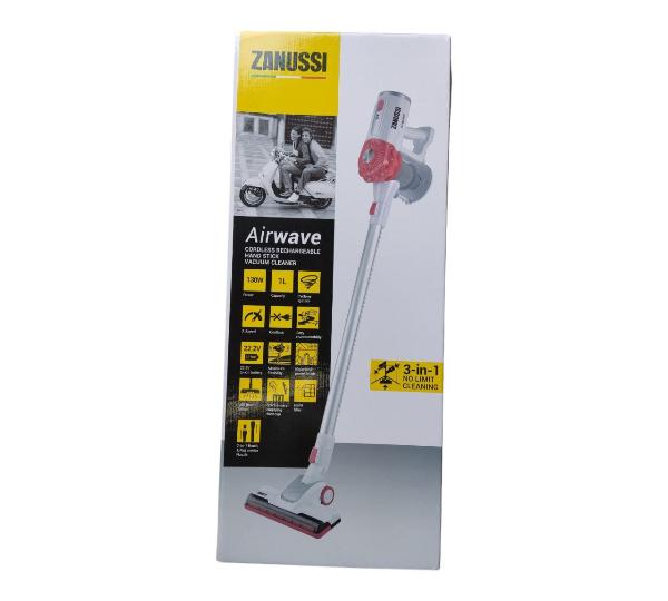 Zanussi Airwave Cordless Rechargeable Hand Stick Vacuum Cleaner  130W 3 IN 1 ZHS-32802-RD (RED)