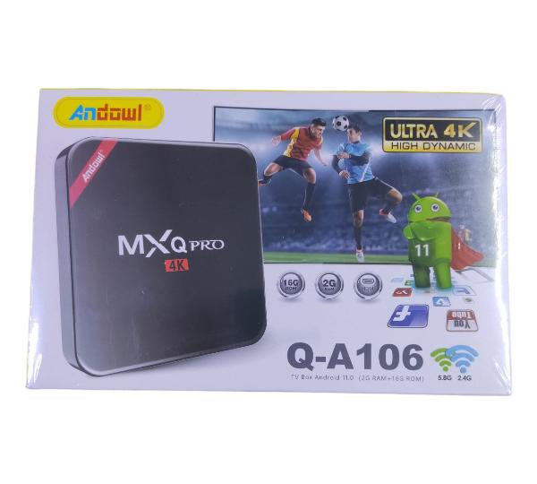 Andowl Tv Box MXQ PRO/4K Flash 16 GB/SDRAM 2GB/Q-A106