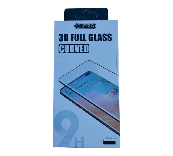 SIIPRO 3D FULL GLASS CURVED Screen Protector Mobile Phone Tempered Glass For Redmi Note 13 Pro Plus 5G Full Frame Full Glue Round Black