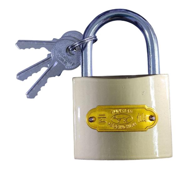 Lock 63 mm Door Imitation Copper Lock, 3 Keys