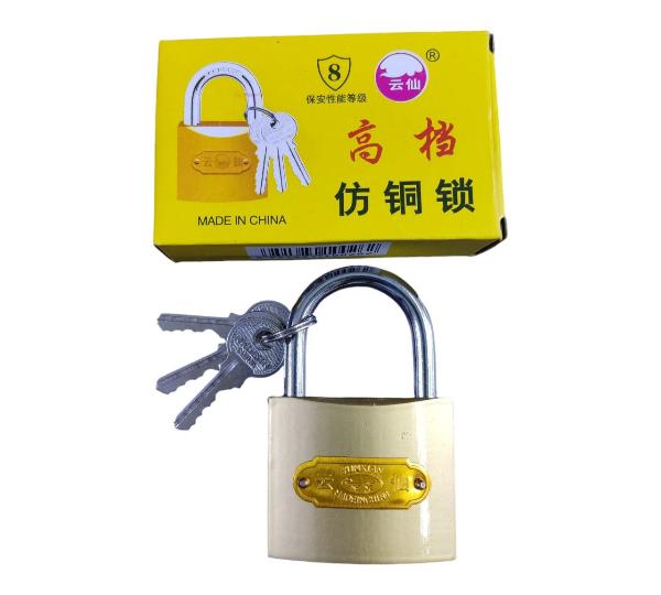 Lock 63 mm Door Imitation Copper Lock, 3 Keys