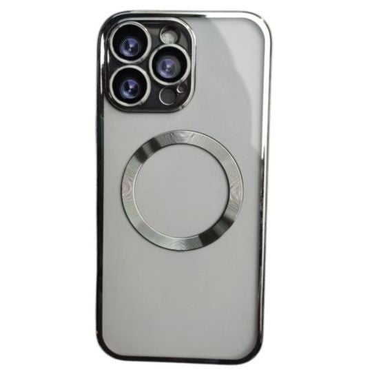 Electroplated Silicone Back Cover Magsafe Case For iPhone 13 Pro