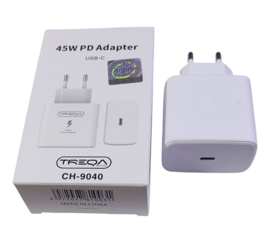 TREQA 45W PD ADAPTER USB-C CH-9040 (White)