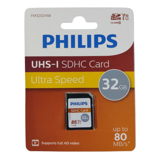 Philips SDHC 32GB Class 10 U1 V10 UHS-I