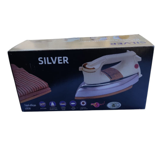 Iron Silver LS530 De-Luxe Automatic Iron Powerful Press Heavy Weight 1200W