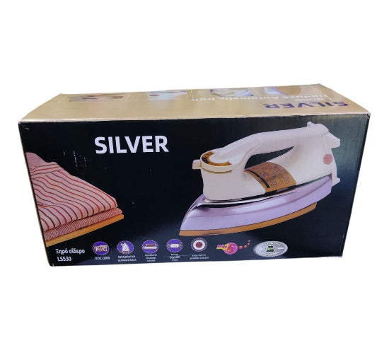 Iron Silver LS530 De-Luxe Automatic Iron Powerful Press Heavy Weight 1200W