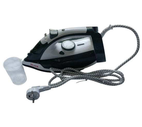 Silver Steam Iron LS-523 with 250ml Water Tank 2200W