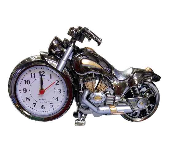 Alarm Clock Motorbike Pattern Desk Clock Creative Home Birthday Gift Cool Clock