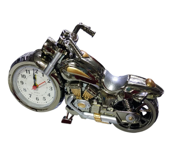 Alarm Clock Motorbike Pattern Desk Clock Creative Home Birthday Gift Cool Clock