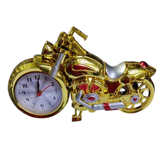 Alarm Clock Motorbike Pattern Desk Clock Creative Home Birthday Gift Cool Clock