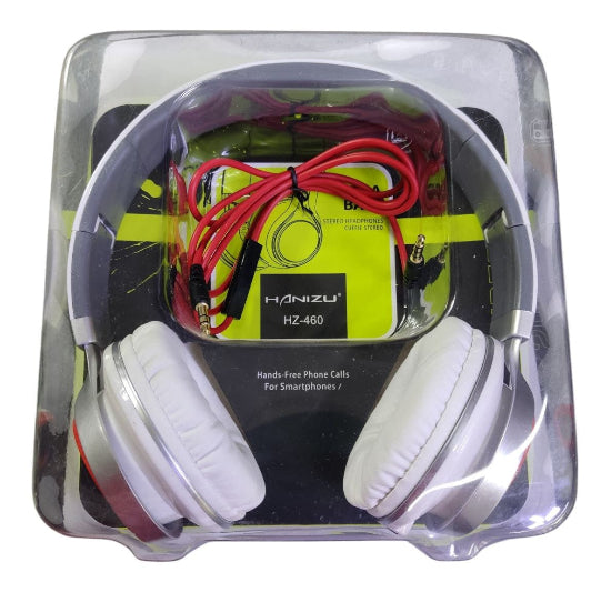 Hanizu HZ-460 Wired On Ear Headphones White