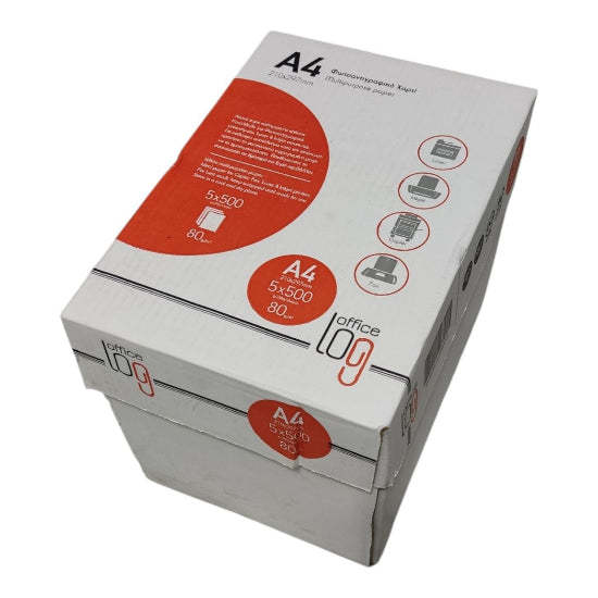 Office Log 80gr/m²  Multipurpose Paper A4 5x500 sheets 210x297mm