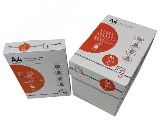 Office Log 80gr/m²  Multipurpose Paper A4 5x500 sheets 210x297mm
