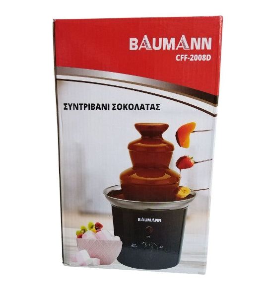 Chocolate Fondue Fountain 3-Tier Set Fountain Device 300ML 60W–Baumann CFF-2008D