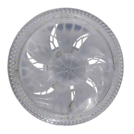 Rixme E27 60W Light Dimmable Ceiling Fan with Remote Control LED Light Bedroom Ceiling Lamp