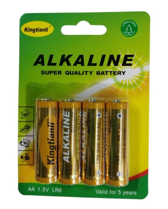 Kingtianli Alkaline Batteries AA 1.5V 4pcs LR06