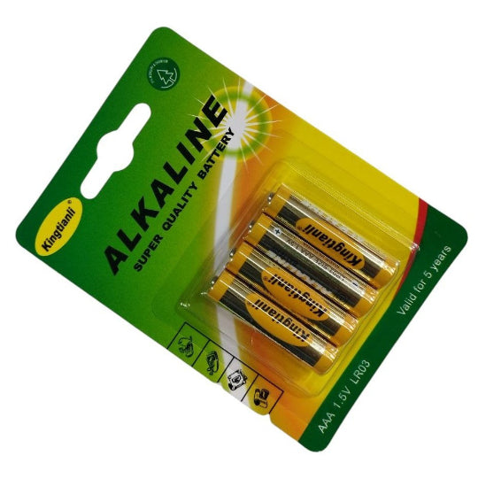 Kingtianli Alkaline Batteries AAA 1.5V 4pcs LR03