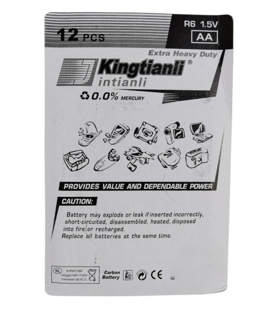 Kingtianli Intianli  Extra Heavy Duty Battery AA 1.5V/12PCS