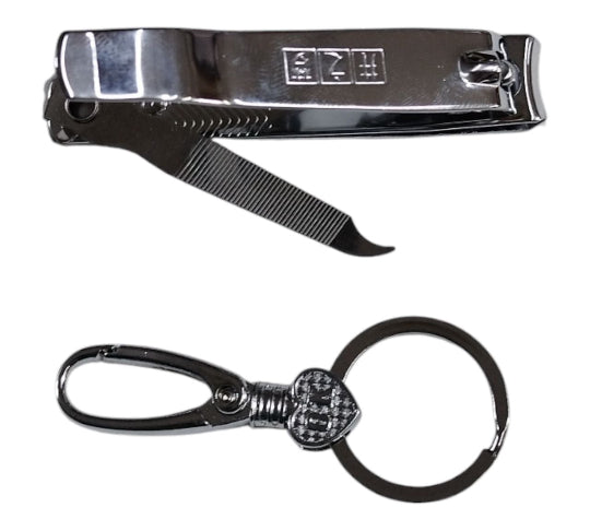 2 IN 1 Nail clipper keychain set A6211C1