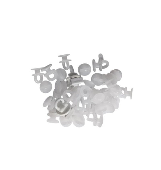 Snap Lock Curtain Button Cornice Ring 30pcs