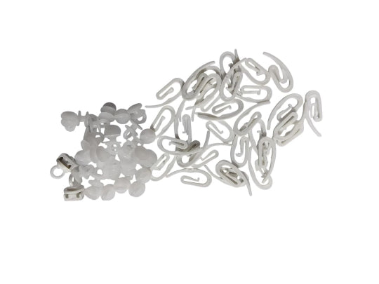 Snap Lock Curtain Button Cornice Ring 30pcs