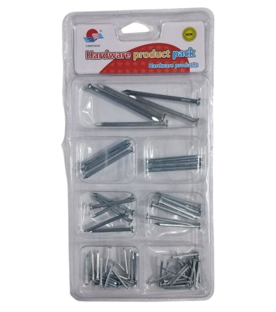 7 Size Hardware Nails Assortment Kit for Wood Nails, Wall Nails steel nail
