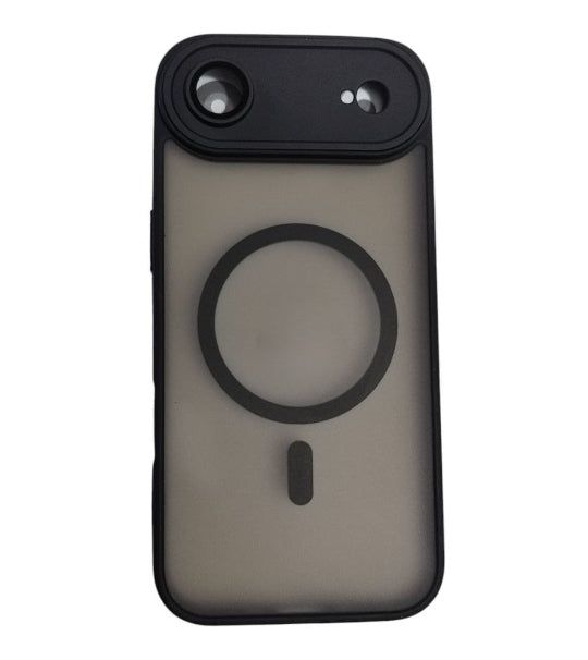 Magsafe Wireless Charge Magnetic Back Cover Case for-Iphone 17 Air (Black)