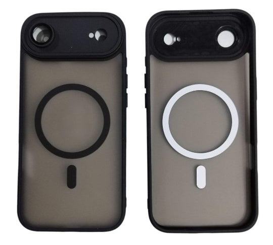 Magsafe Wireless Charge Magnetic Back Cover Case for-Iphone 17 Air (Black)