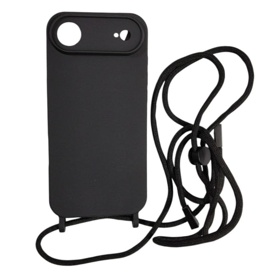 Tpu Silicone Back Cover Case Strap With Cord For iPhone 17 AIR