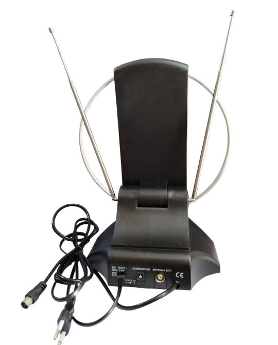 Antenna Color TV indoor-DT101 HD/DTV/VHF/UHF/FM Radio 90° Rotating Antenna
