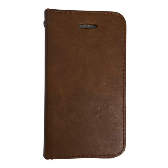 Premium Magnet Book Cover Case For iPhone 4 /4s (Brown)