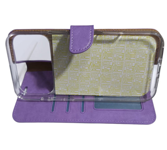 Fashion Book Cover Case For Iphone 17 Pro Book Stand Wallet