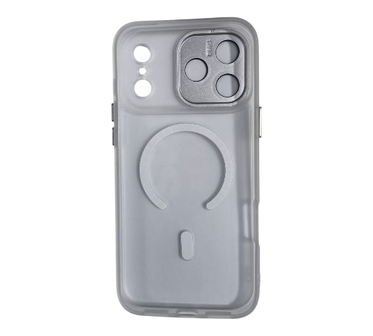 Magsafe Wireless Charge Magnetic Back Cover Case for Iphone 17 Pro Max (Matte Clear)