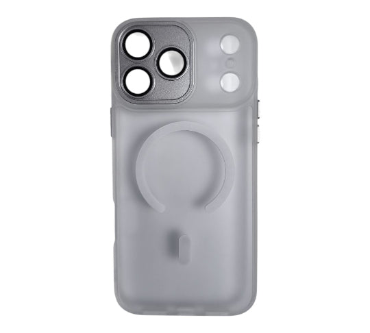 Magsafe Wireless Charge Magnetic Back Cover Case for Iphone 17 Pro Max (Matte Clear)